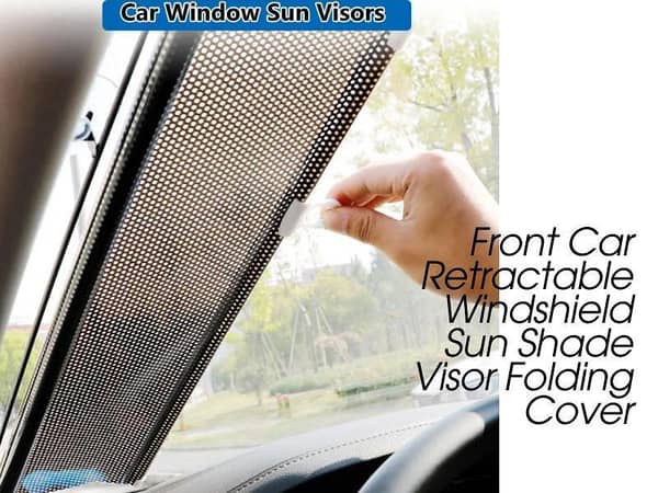 Front Car Retractable Windshield Sun Shade Visor Folding Cover