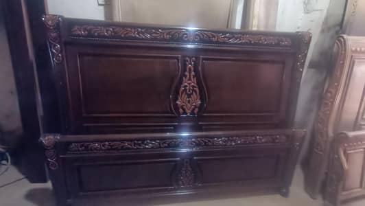 Solid Sheesham Wood Bed Set