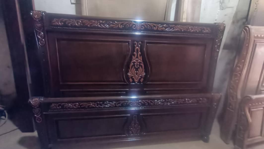 Solid Sheesham Wood Bed Set 0