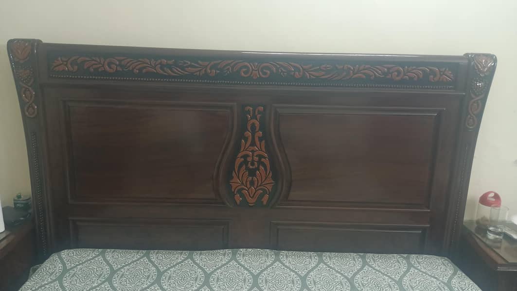 Solid Sheesham Wood Bed Set 3