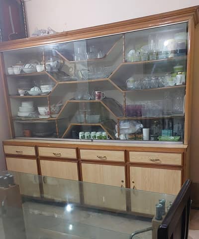 wooden showcase  contact 03228048814