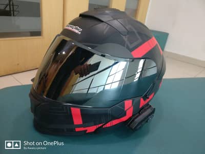 SuperAir Sp-912 Helmet DOT certified Heavy Bike Helmet with Bluetooth