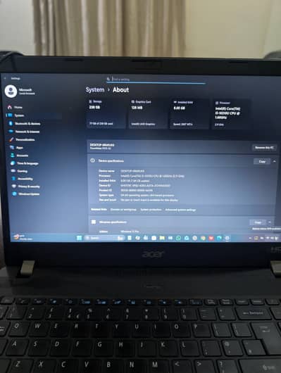 Acer Travelmate p215 i5 10th gen with 15.6 inches FHD Display