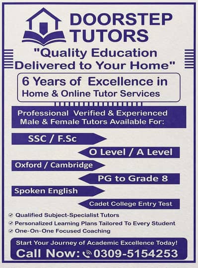 Providing quality education at your Doorstep 