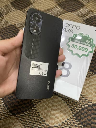 Oppo A38 Black 6/128 – Like New – With Box