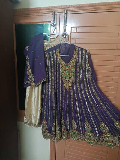 Chiffon Fancy embroided dress 3piece