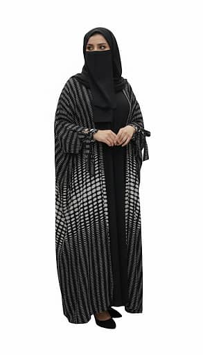 Blac Abaya|Premium quality 4pcs butterfly abaya