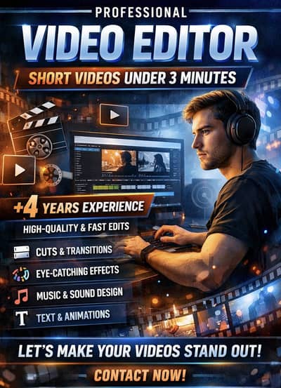 Professional video editing available