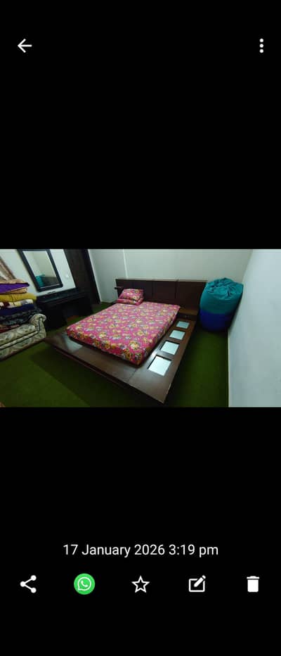 designer Bed with spring mattress