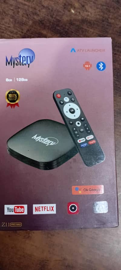 8/128  Andorid box  tv chenals  bluetooth remote