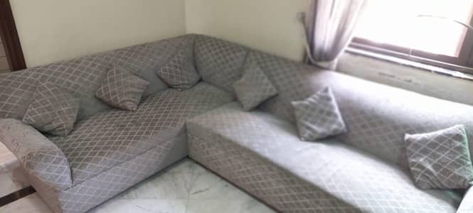 L shaped sofa and dewaan set