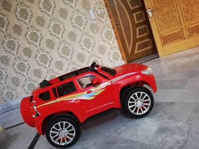 Rechargeable Toyota Prado Jeep for Kids 12V with Remote Control, MP3.