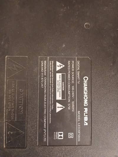 The Changhong Ruba LEad39F5800I