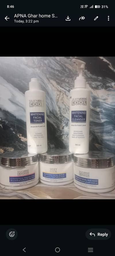 silky Cool original Facial kits and wax Rica and wax heater