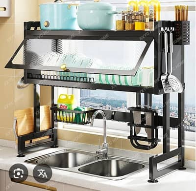 over the sink dish rack