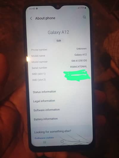 Samsung A12 in very good condition