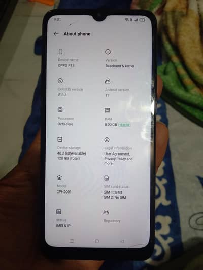 oppo f15 8/128