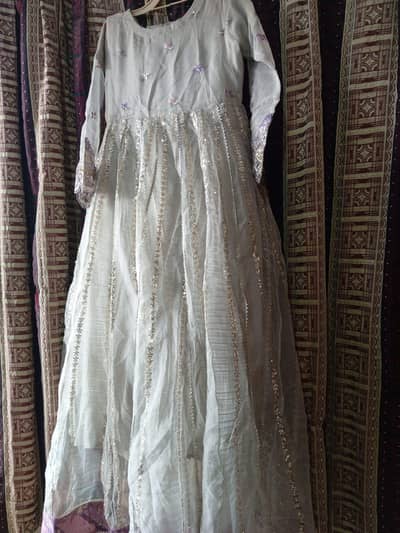 Dress by wardrobe long beautiful maxi lilac color dupatta