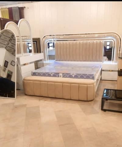 new bed set in show room