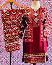 Stylish Era Stitched 3D Printed jacket style 2pc Dress for Women