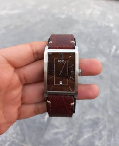 Hugo boss tank shape watch lot original