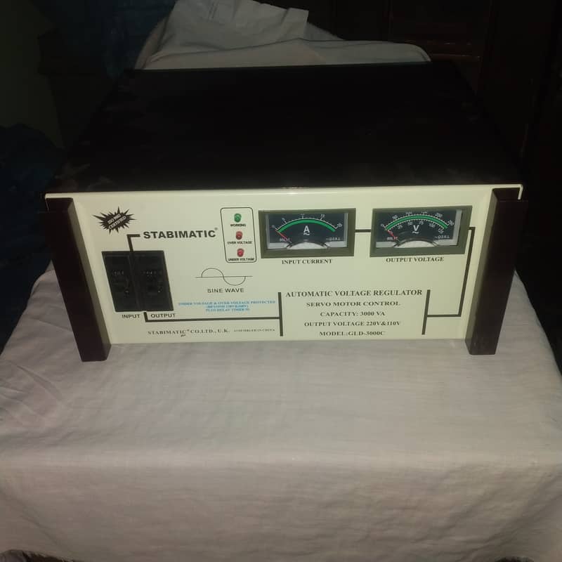 Stabimatic stabilizer automatic voltage regulator. 0