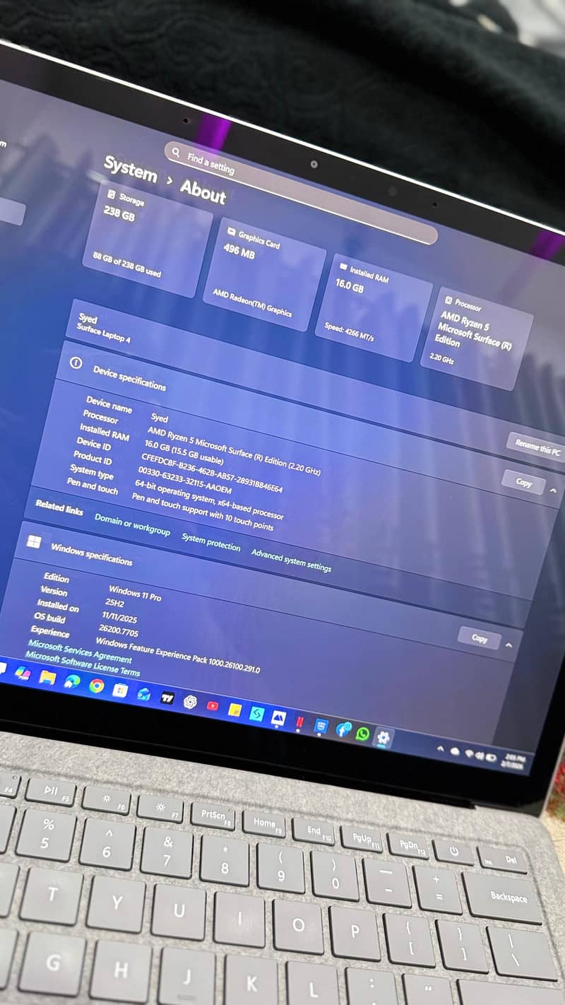 Microsoft Surface Ryzn 5 1