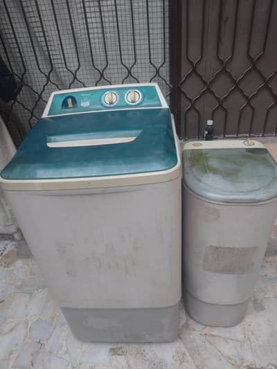 Haier washing and dryer good condition no Open no repair are okay