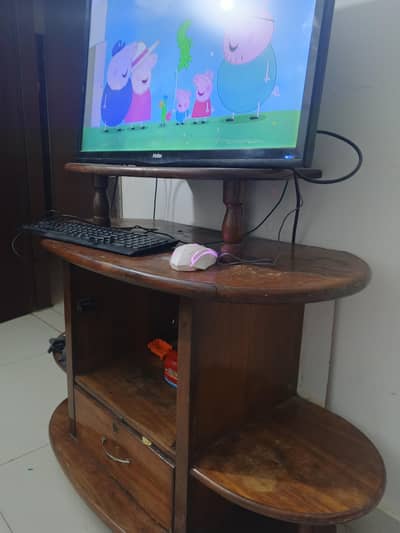 pure wooden pc table console table tv table brown table