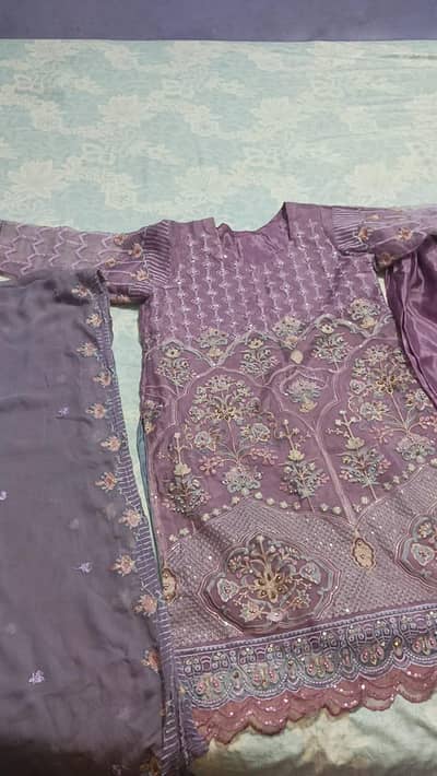 elegant fancy hand work suit premium quality