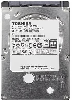 Toshiba hardisk 500GB