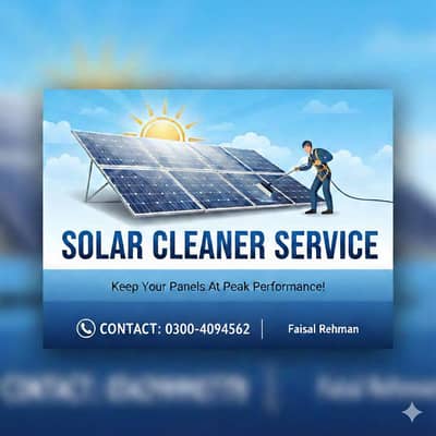 solar panel cleaner service
