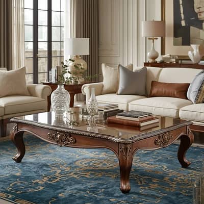 Antique Wooden Center Table Design