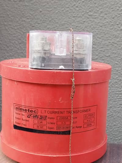 L T CURRENT TRANSFORMER 200/5A, (ELMETEC) NEW,03334008083, LAHORE,7000