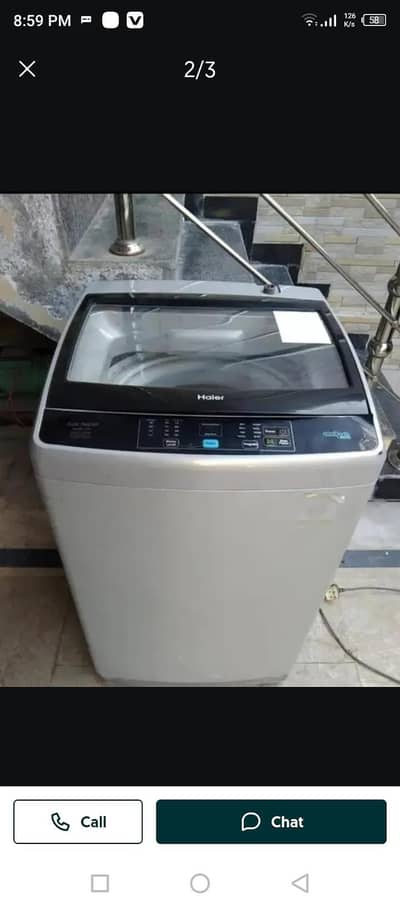 Haier fully  Automatic machine on touch solution