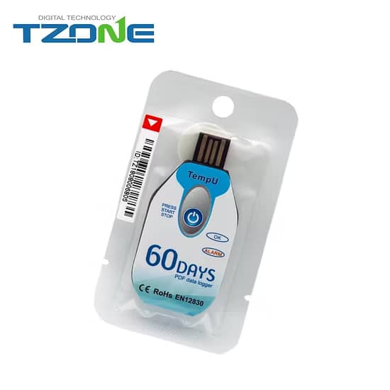 Tzone TempU02 Data Logger | Single Use PDF Temperature Data Logger 0