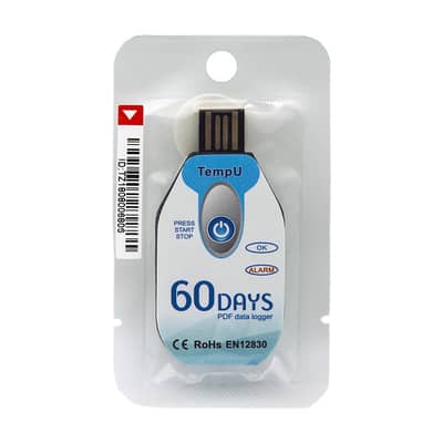 Tzone TempU02 Data Logger | Single Use PDF Temperature Data Logger