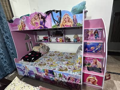 Kids Bunk bed for 3 kids wooden