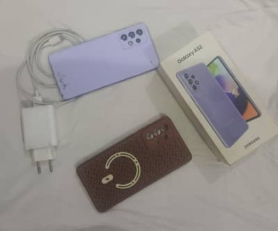 Samsung Galaxy A52 Full box Beak cover change he