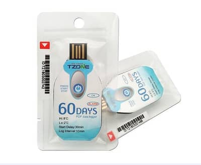 Tzone TempU02 Data Logger | Single Use PDF Temperature Data Logger Gul