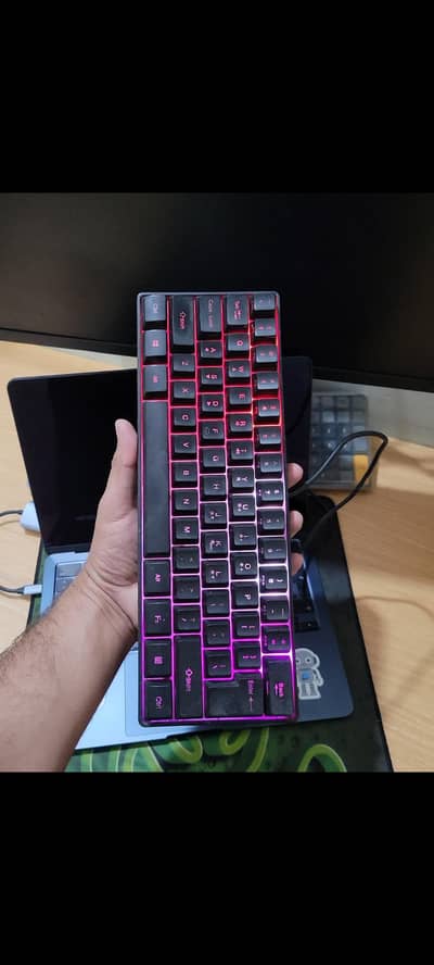 61-Key RGB Mechanical Keyboard - Smooth Keys & Premium Sound