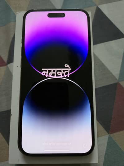 iPhone 14 pro max deep purple 128gb pta approve 10/10