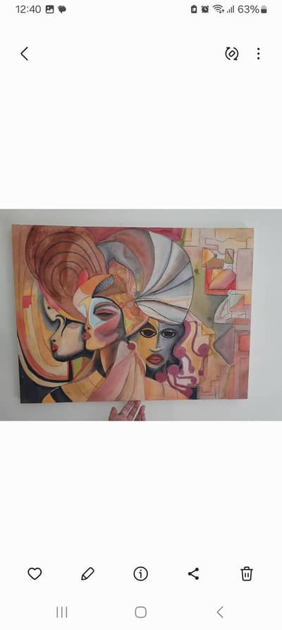 canvas handmade painting