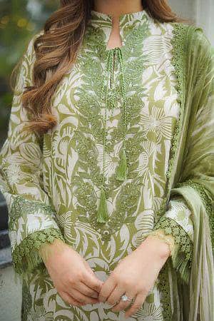 3 Piece Ladies Lawn Suit – Embroidered Party Wear – Brand New
