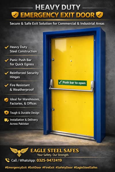 FIRE EXIT DOOR VAULT DOOR STRONG ROOM VAULT STEEL DOORS FIRE RATED