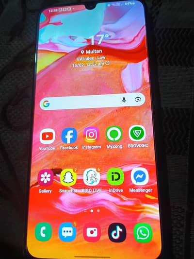 Samsung a70.6gb 128 GB