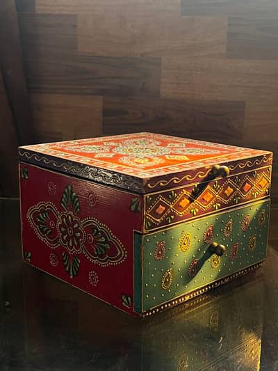 Hand-painted Wooden Box