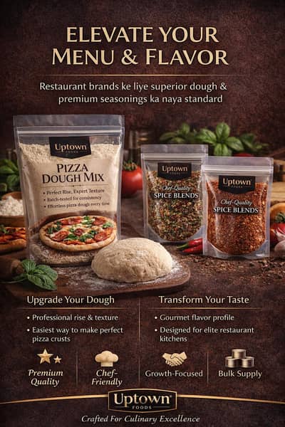 Pizza Dough blend and spices for restaurant