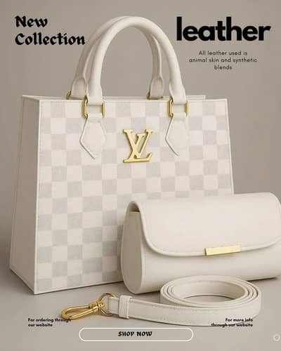 Women's PU Leather Textured Hand Bag Set