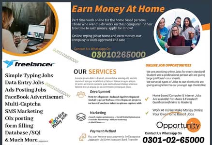 Home-Based Online Typing Work Earn daily income typing Microsoft Word